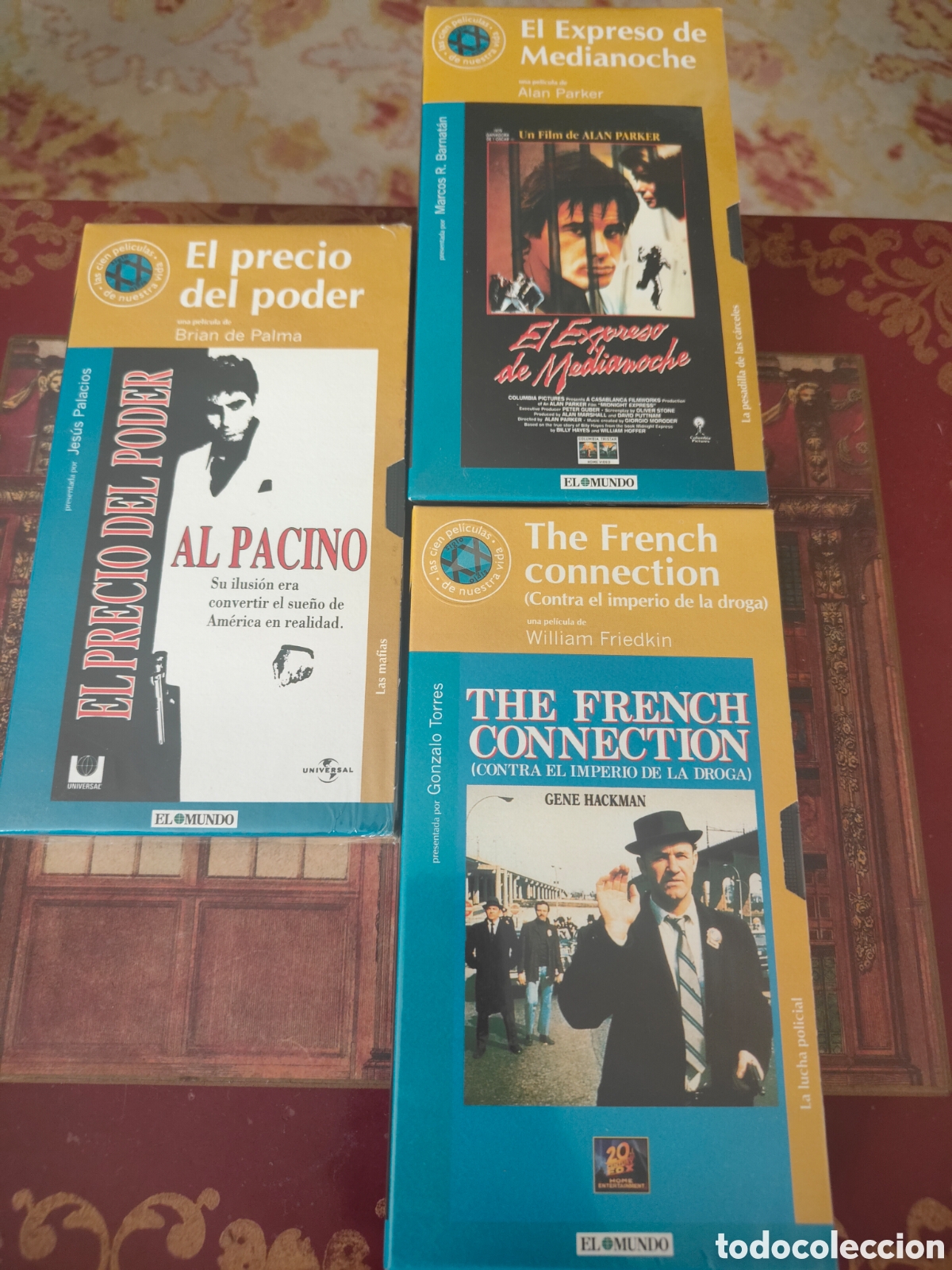 Cine: Lote 3 VHS Precintadas Scarface, French Connection, Expreso Medianoche El Mundo