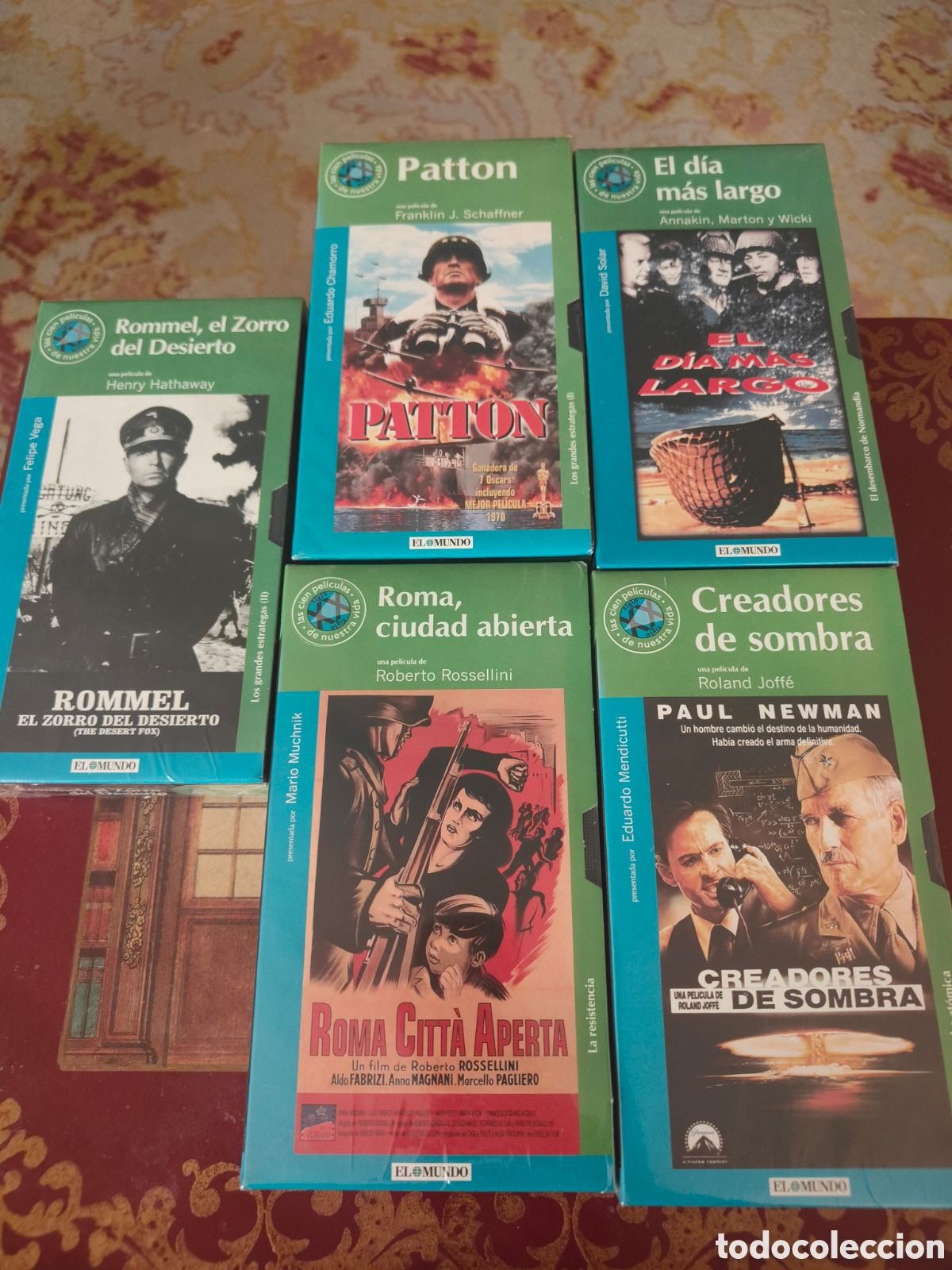 Cine: Lote 5 VHS Precintadas Cine B&eacute;lico II Guerra Mundial
