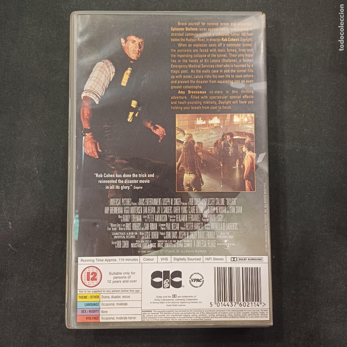 Cine: DAYLIGHT/STALLONE/VHS EDICION EN INGLES. - Foto 3