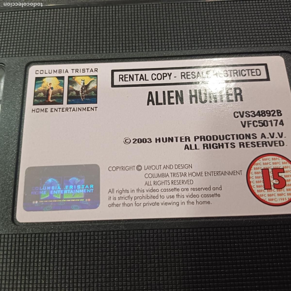 Cine: ALIEN HUNTER/VHS EDICION EN INGLES. - Foto 2