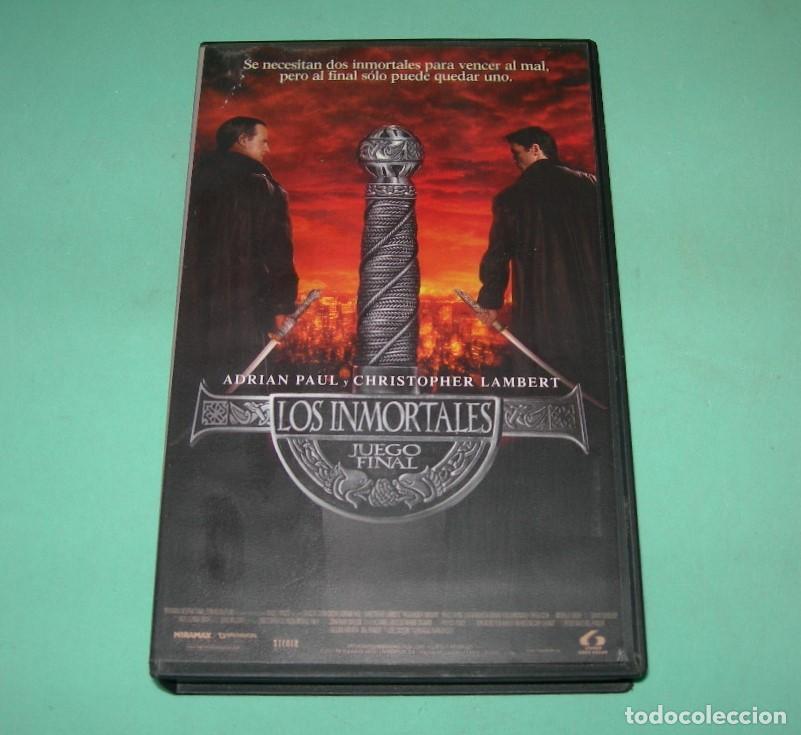 Cine: PEL&Iacute;CULA VHS LOS INMORTALES JUEGO FINAL - CHRISTOPHER LAMBERT - ADRIAN PAUL -