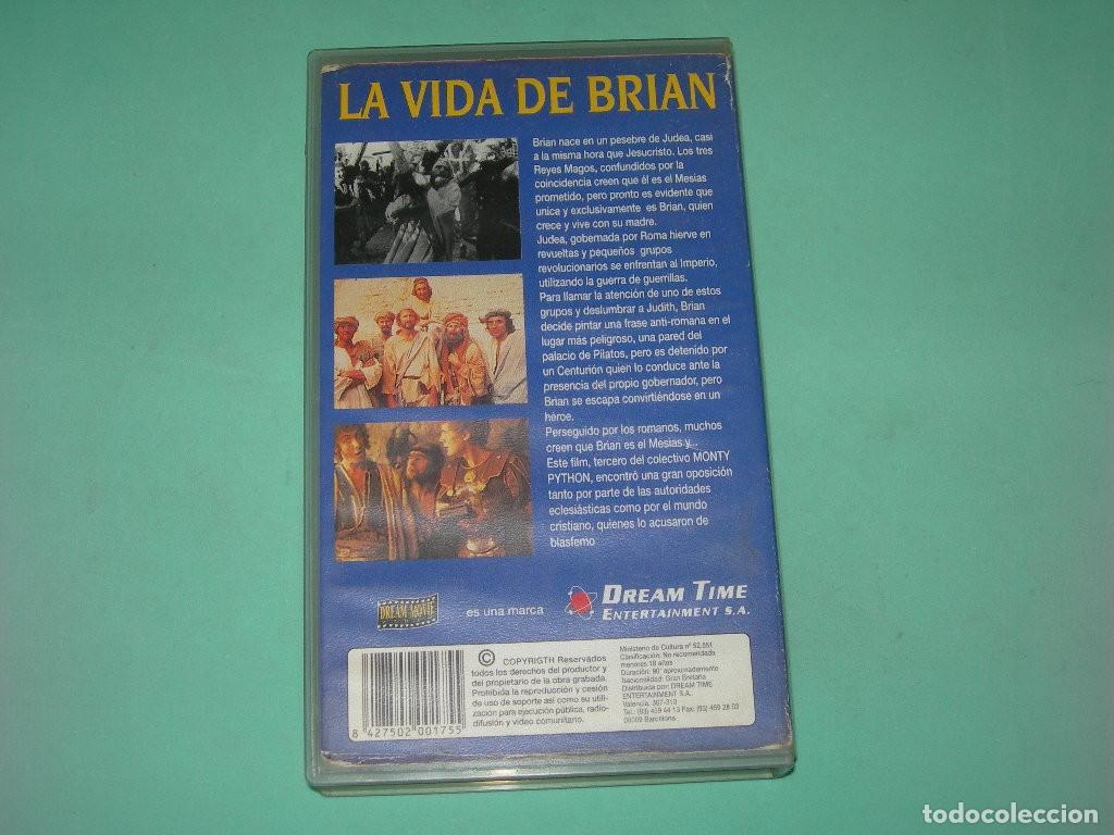 Cine: PEL&Iacute;CULA VHS LA VIDA DE BRIAN - MONTY PYTHON - TERRY GILLIAM - - Foto 2
