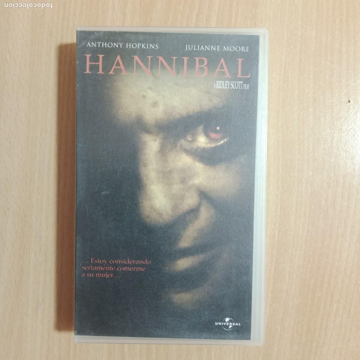 Cine: HANNIBAL - VHS - GRAN ESTRENO 5 Y ACCI&Oacute;N !! - PLANETA DE AGOSTINI - A&Ntilde;O 2002.