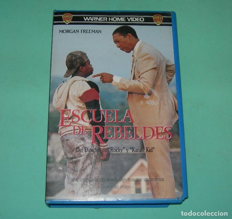Cine: PEL&Iacute;CULA VHS ESCUELA DE REBELDES - MORGAN FREEMAN -