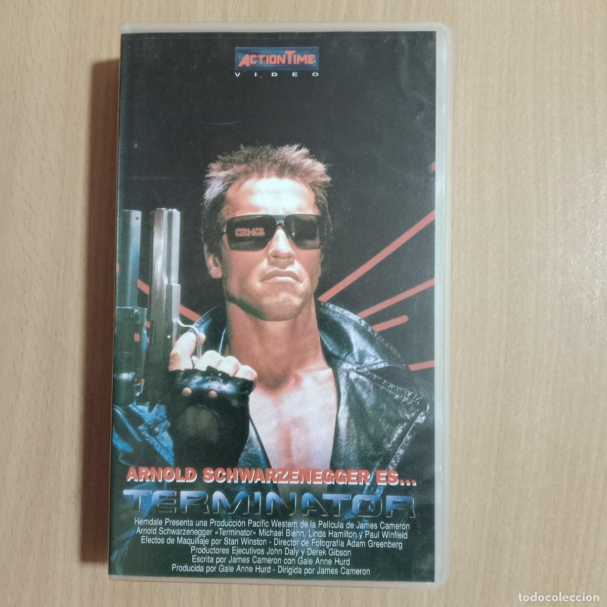 Cine: TERMINATOR - ARNOLD SCHWARZENEGGER - VHS -ACTION TIME VIDEO - DREAM WORKS S.A. - A&Ntilde;O 1985.