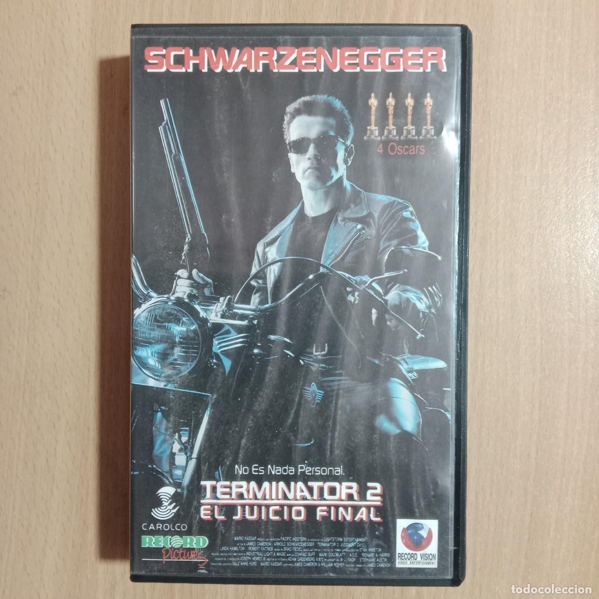 Cine: TERMINATOR 2 EL JUICIO FINAL - ARNOLD SCHWARZENEGGER - VHS -RECORD VISION S.A. - A&Ntilde;O 1992.