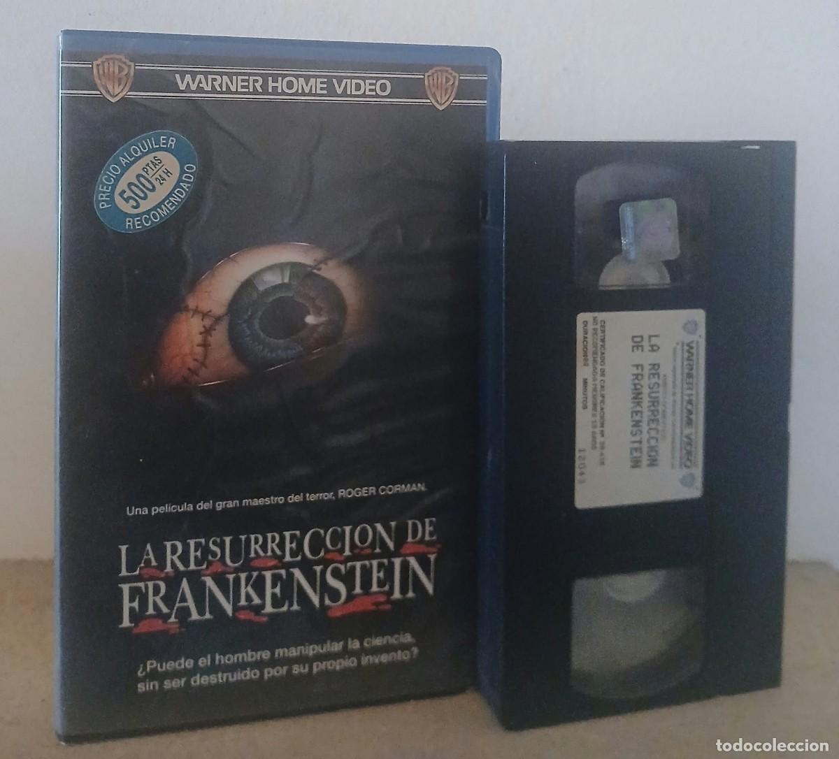 Cine: LA RESURRECCION DE FRANKENSTEIN VHS DE ROGER CORMAN CON JOHN HURT, RAUL JULIA Y BRIDGET FONDA