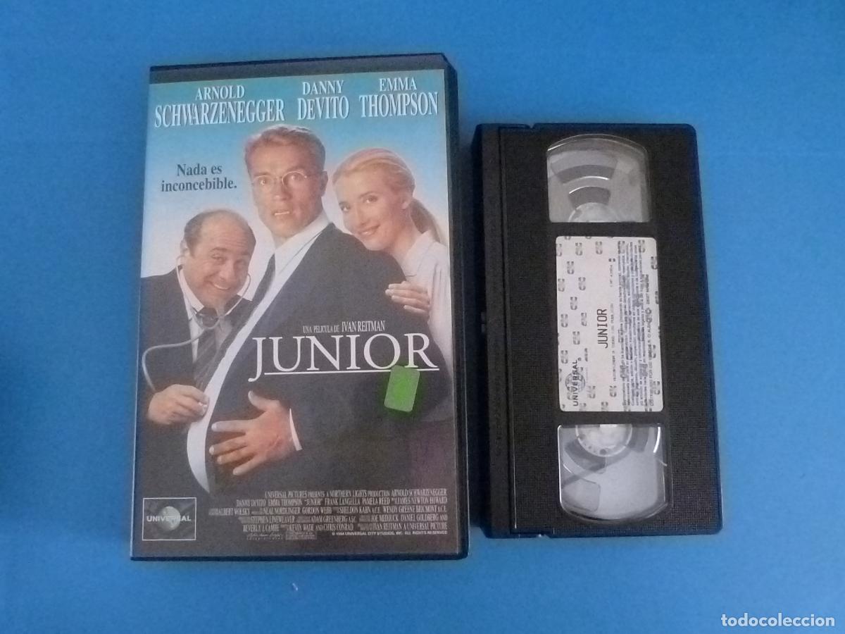Cine: PELICULA VHS JUNIOR ARNOLD SCHWARZENEGGER DANNY DEVITO EMMA THOMPSON 1995