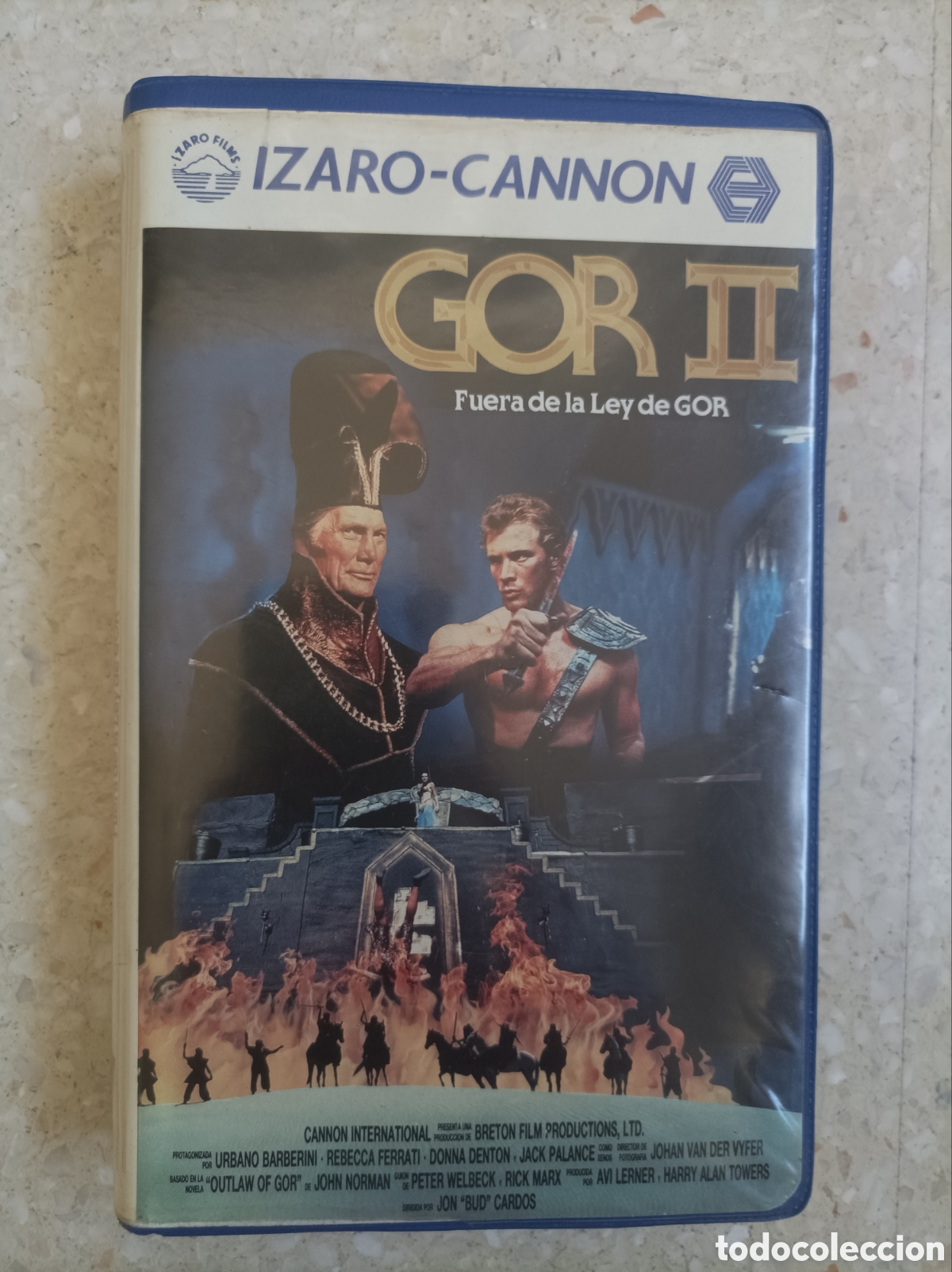 Cine: VHS- Gor II Fuera de la ley de Gor 1988 flims Izaro-Cannon