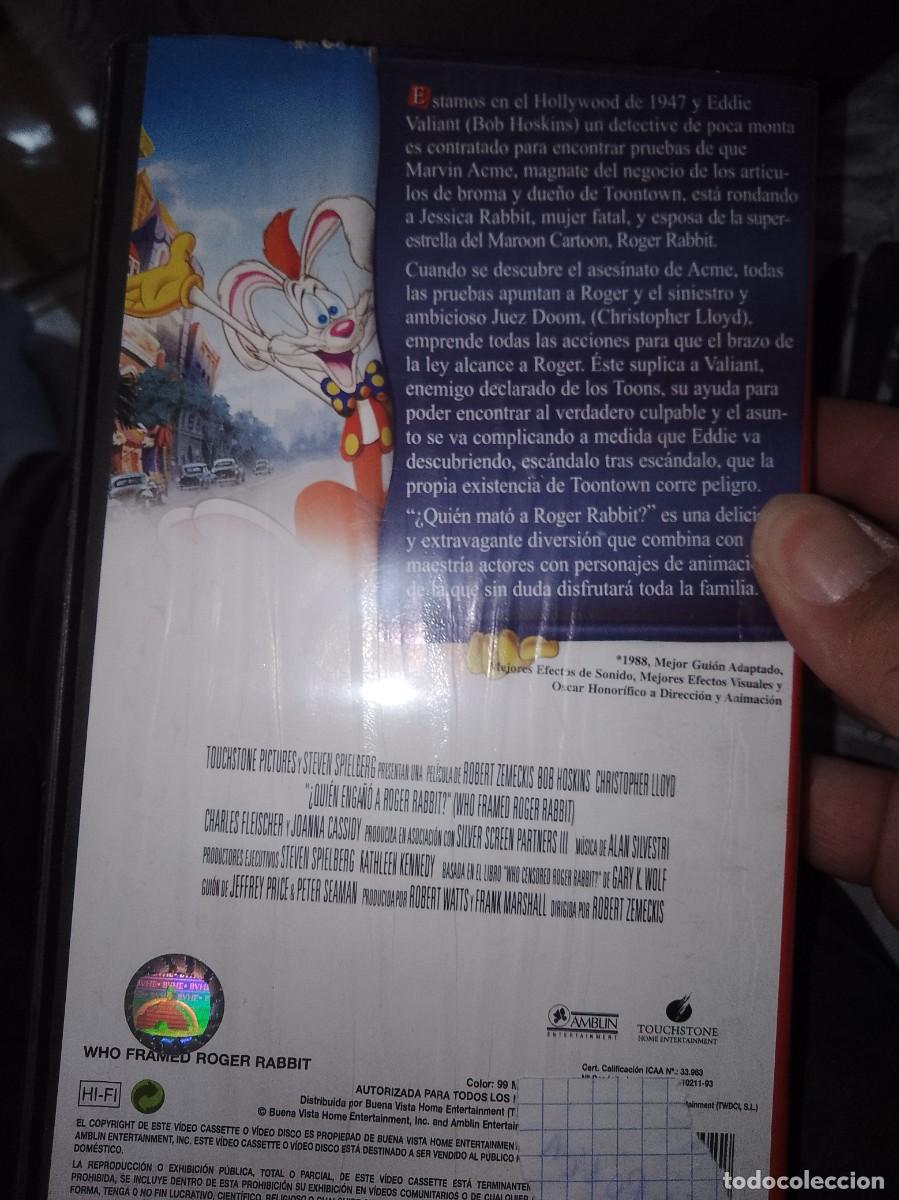 Cine: Roger rabbit vhs rrareza - Foto 3