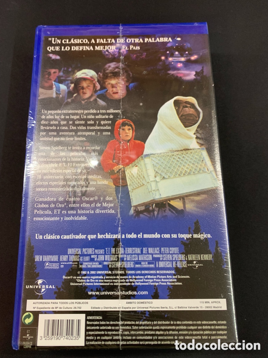 Cine: VHS E.T el extraterrestre nuevo - Foto 3