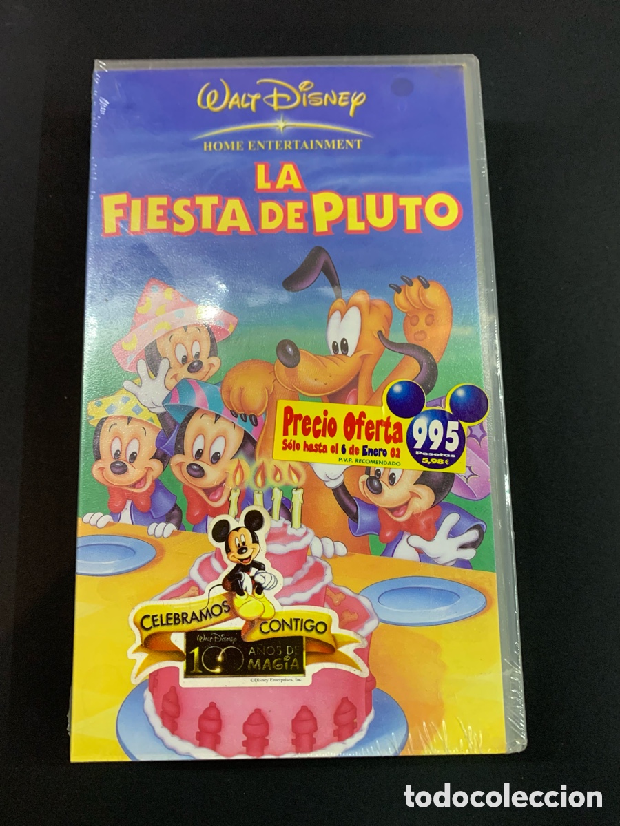 Cine: VHS Disney la fiesta de pluto nuevo