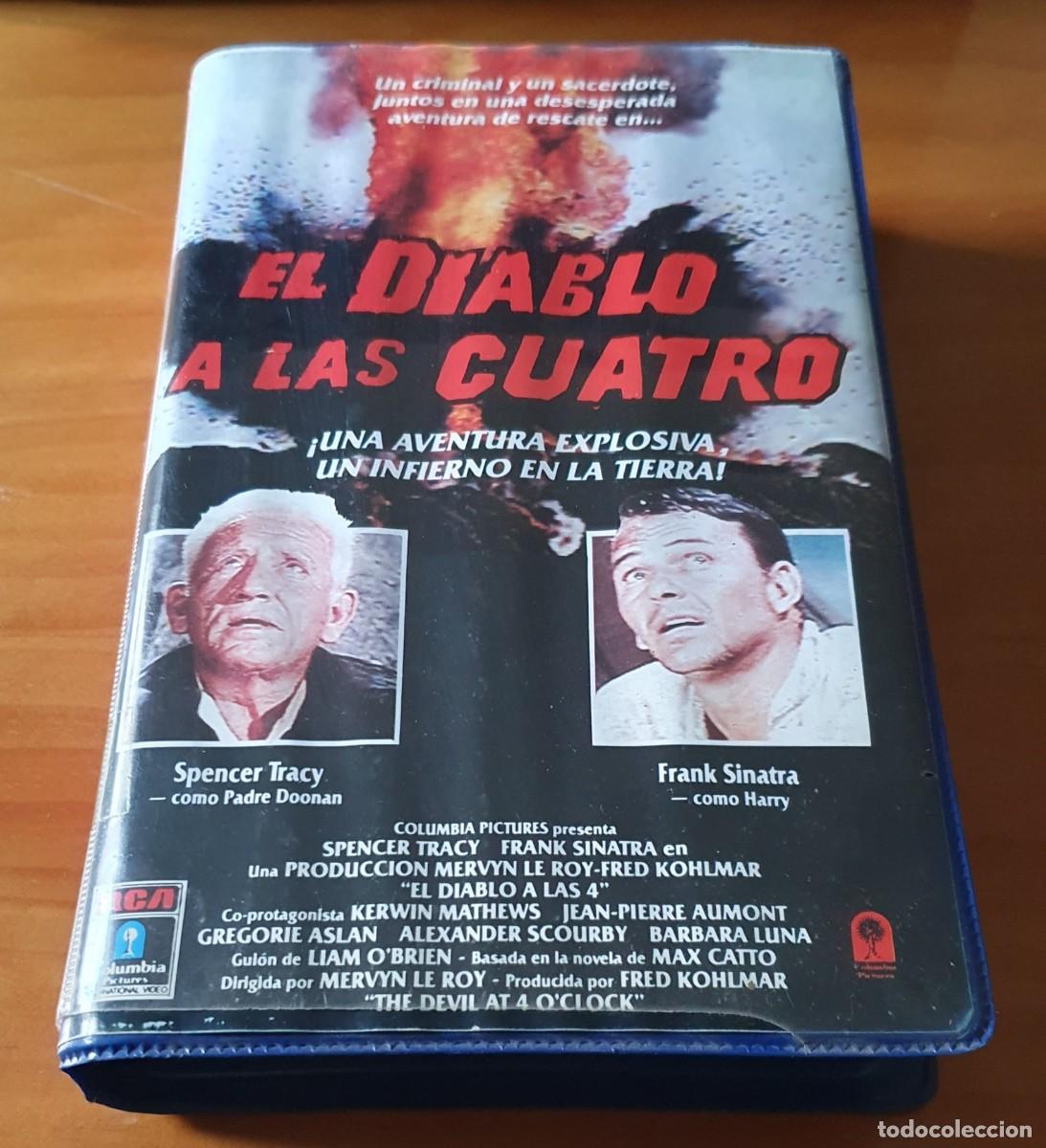 Cine: Pel&iacute;cula Vhs El Diablo a las Cuatro. Spencer Tracy, Frank Sinatra. RCA Columbia 1988 videoclub.