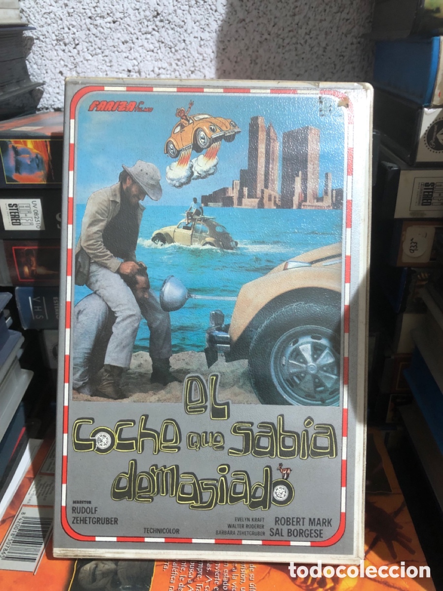 Cine: VHS V&Iacute;DEO CLUB EL COCHE QUE SAB&Iacute;A DEMASIADO