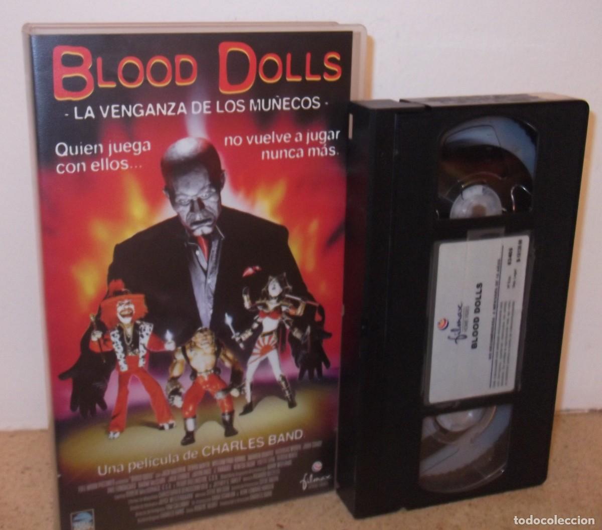 Cine: LA VENGANZA DE LOS MU&Ntilde;ECOS (BLOOD DOLLS) - VHS DE CAJA GRANDE DE LA FULL MOON
