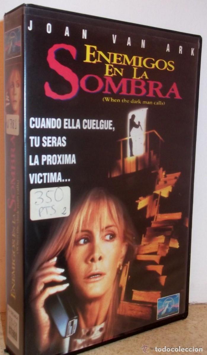 Cine: ENEMIGOS EN LA SOMBRA - VHS DE TERROR EN CAJA GRANDE Y CON JOAN VAN ARK - UNICO EN TODOCOLECCION