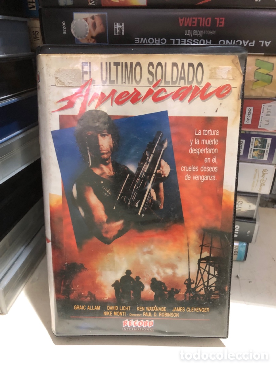 Cine: VHS V&Iacute;DEO CLUB EL &Uacute;LTIMO SOLDADO AMERICANO