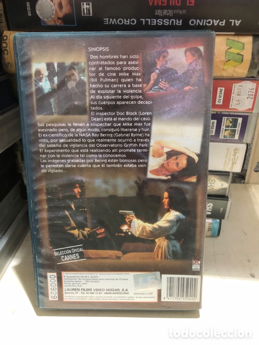 Cine: VHS V&Iacute;DEO CLUB EL FINAL DE LA VIOLENCIA