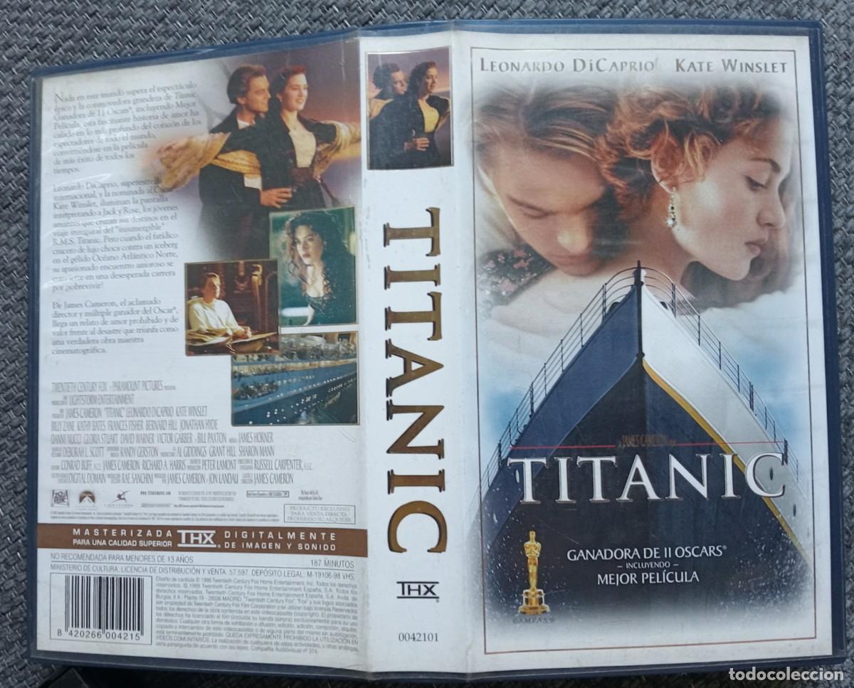 Cine: VHS TITANIC JAMES CAMERON LEONARDO DICAPRIO KATE WINSLET /Varias compras 10% o 20% descuento