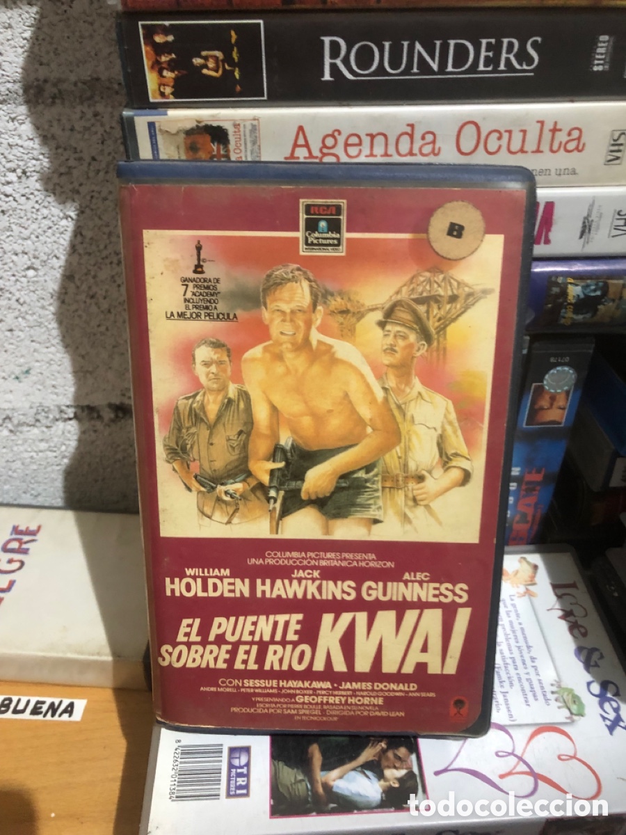 Cine: VHS V&Iacute;DEO CLUB EL PUENTE SOBRE EL R&Iacute;O KWAI