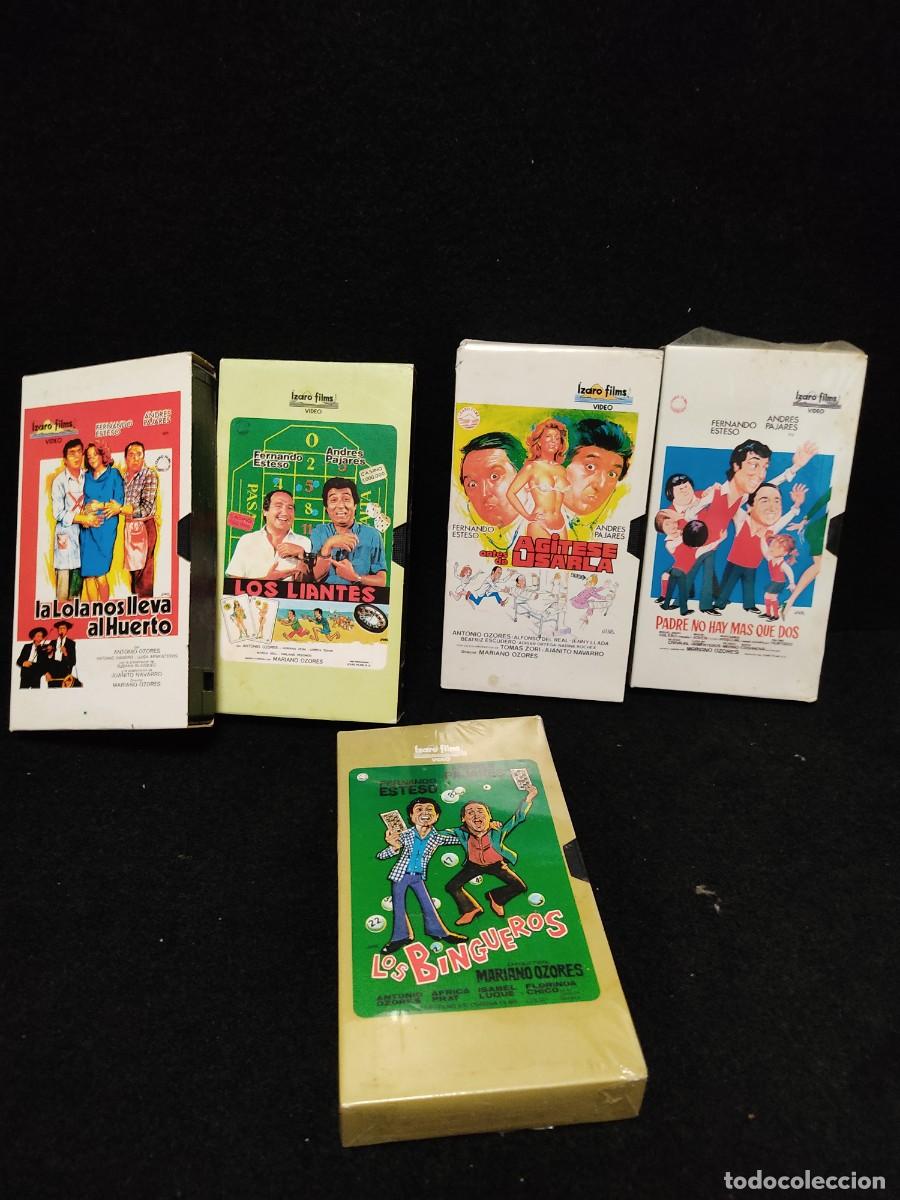 Cine: LOTE DE 5 PELICULAS VHS - ESTESO Y PAJARES