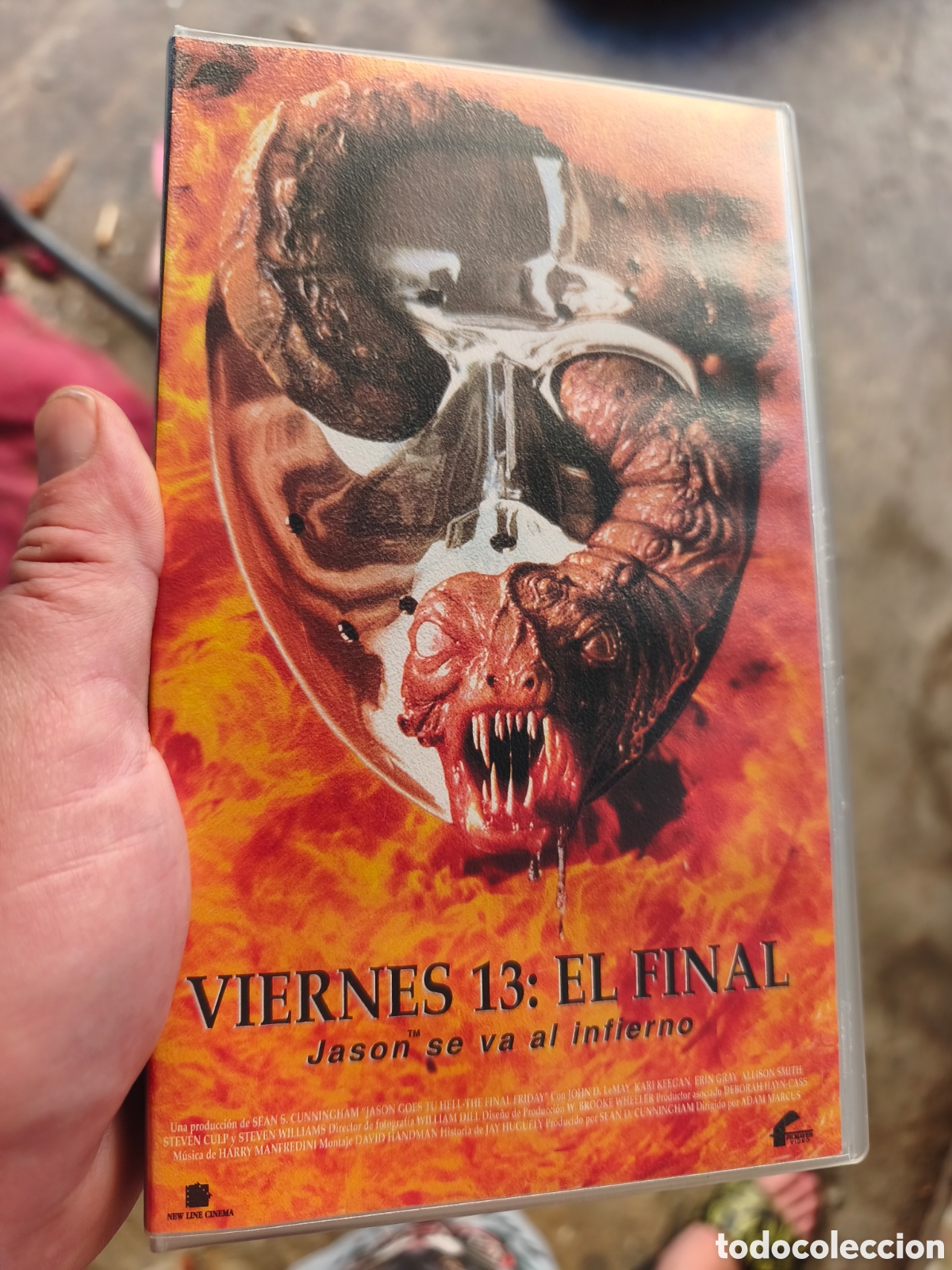 Cine: Viernes 13 el final.Jason va al Infierno vhs