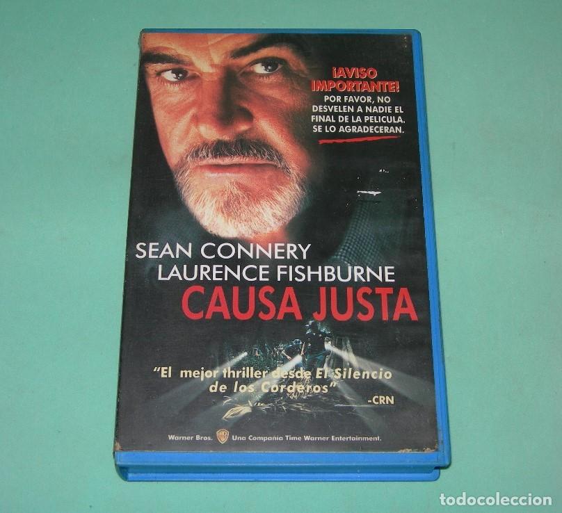 Cine: PEL&Iacute;CULA VHS CAUSA JUSTA - SEAN CONNERY - LAURENCE FISHBURNE -