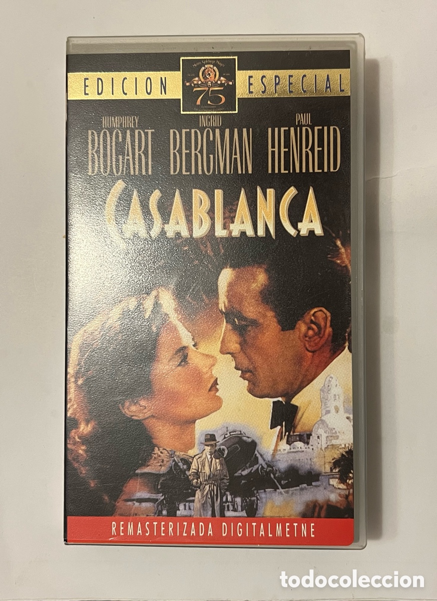 Cine: CASABLANCA. Humphrey Bogart. VHS. Edici&oacute;n Especial (a.1988)