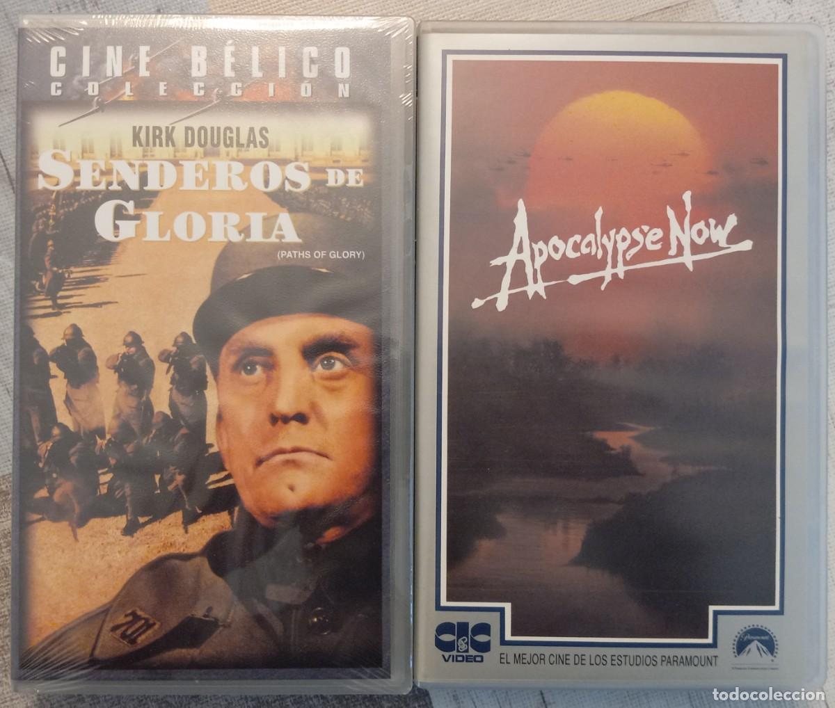 Cine: Lote VHS PEL&Iacute;CULAS (ANTI)B&Eacute;LICAS: SENDEROS DE GLORIA + APOCALYPSE NOW