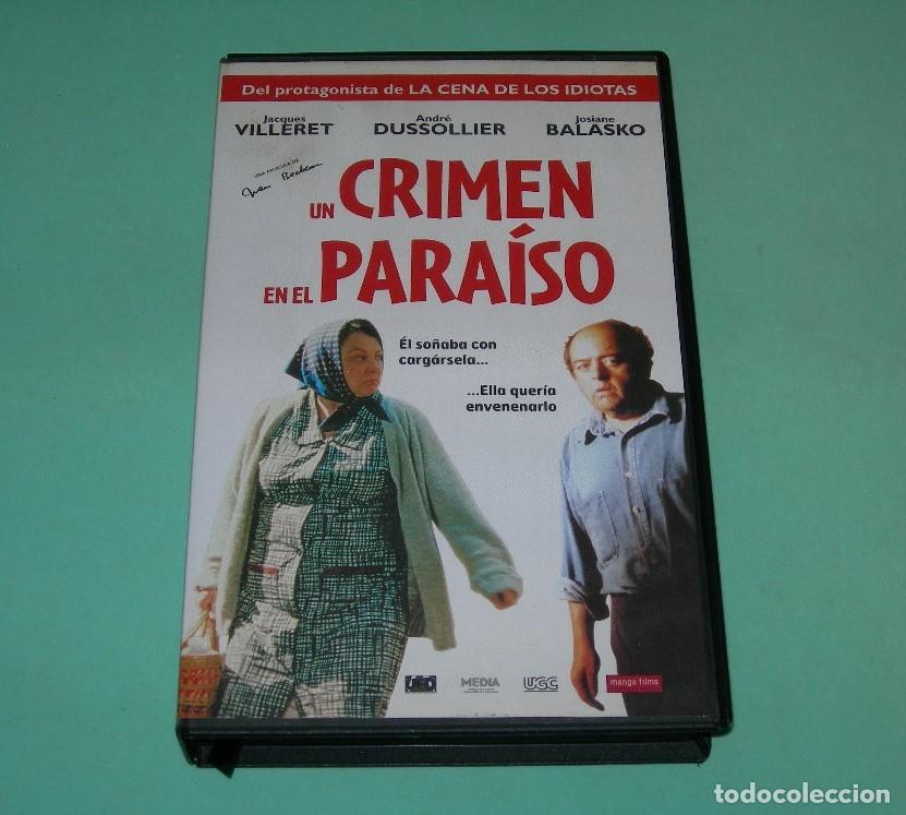 Cine: PEL&Iacute;CULA VHS UN CRIMEN EN EL PARA&Iacute;SO - JACQUES VILLERET - ANDR&Eacute; DUSSOLLIER -