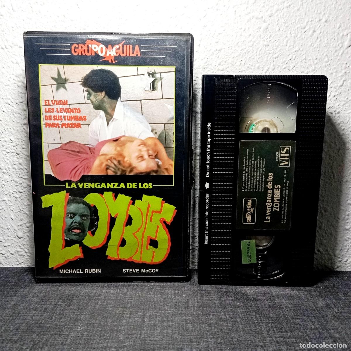 Cine: La Venganza de los Zombies VHS Grupo Aguila 1988 Mario Bianchi Cine Terror Culto Zombis Pelicula