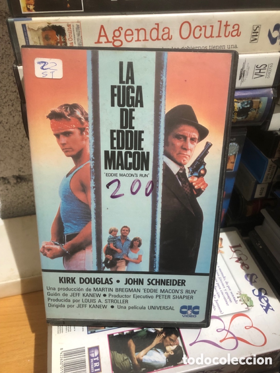 Cine: VHS V&Iacute;DEO CLUB LA FUGA DE EDDIE MACON