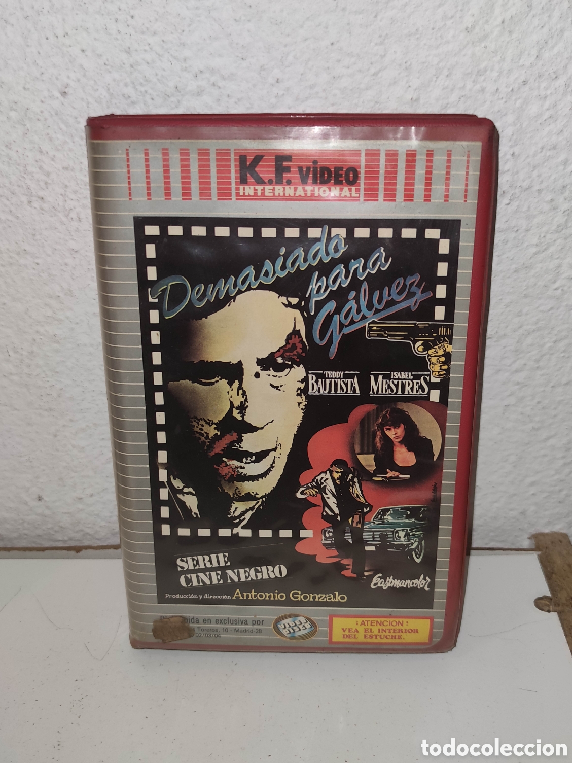 Cine: VHS - Demasiado para Galvez - Teddy Bautista - Thriller - Antigua edicion, caja grande
