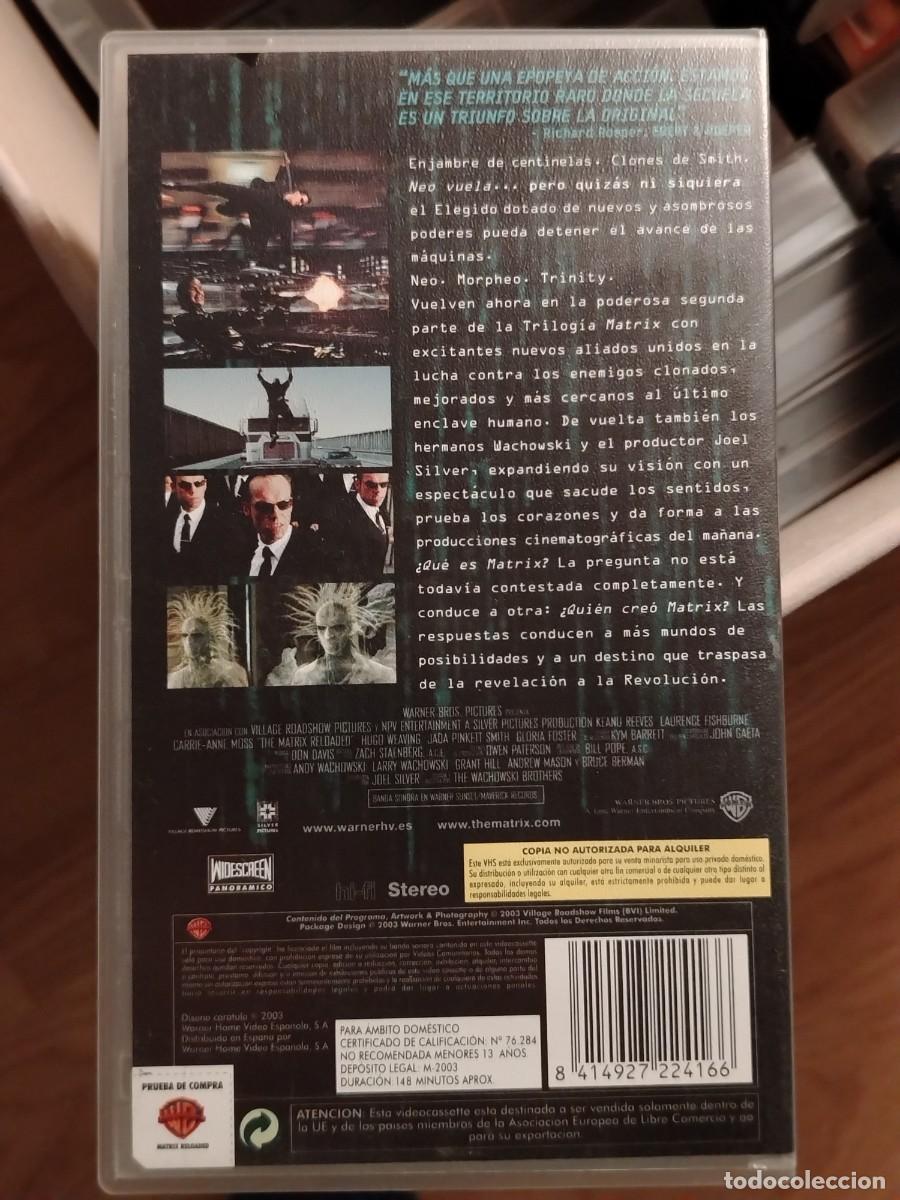 Cine: MATRIX RELOADED - VHS (2003) - Foto 2