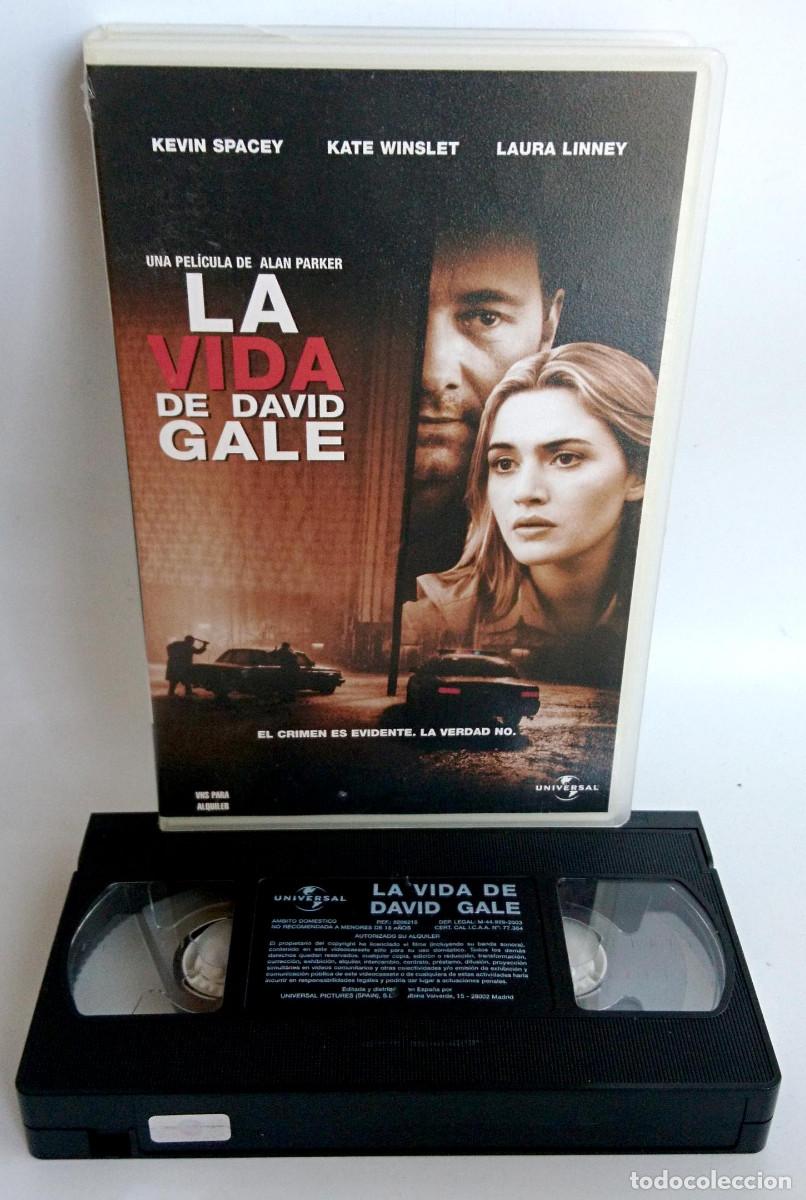 Cine: LA VIDA DE DAVID GALE DE KEVIN SPACEY KATE WINSLET Y LAURA LINNEY EN VHS CAJA GRANDE