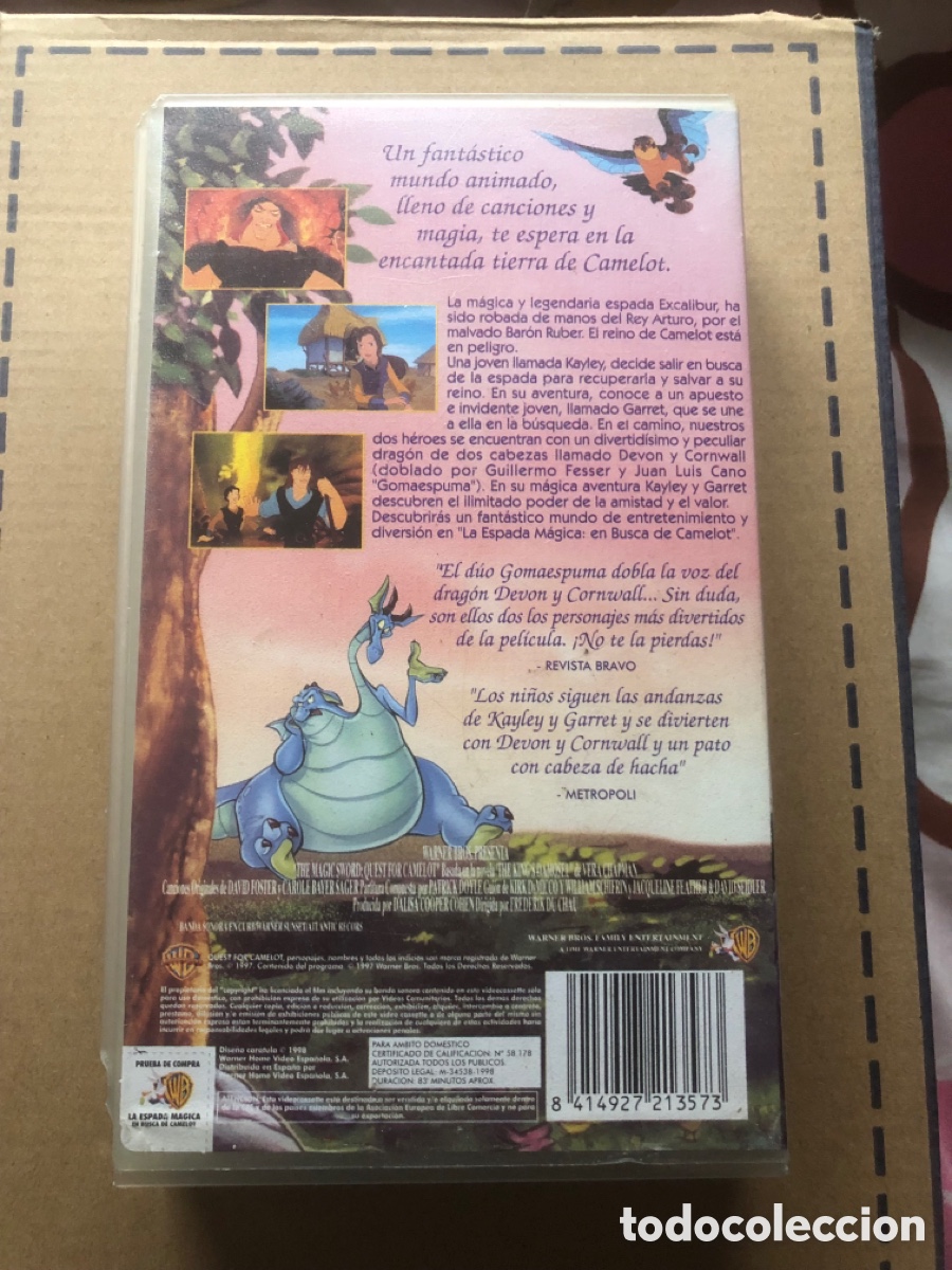Cine: VHS LA ESPADA M&Aacute;GICA - Foto 2