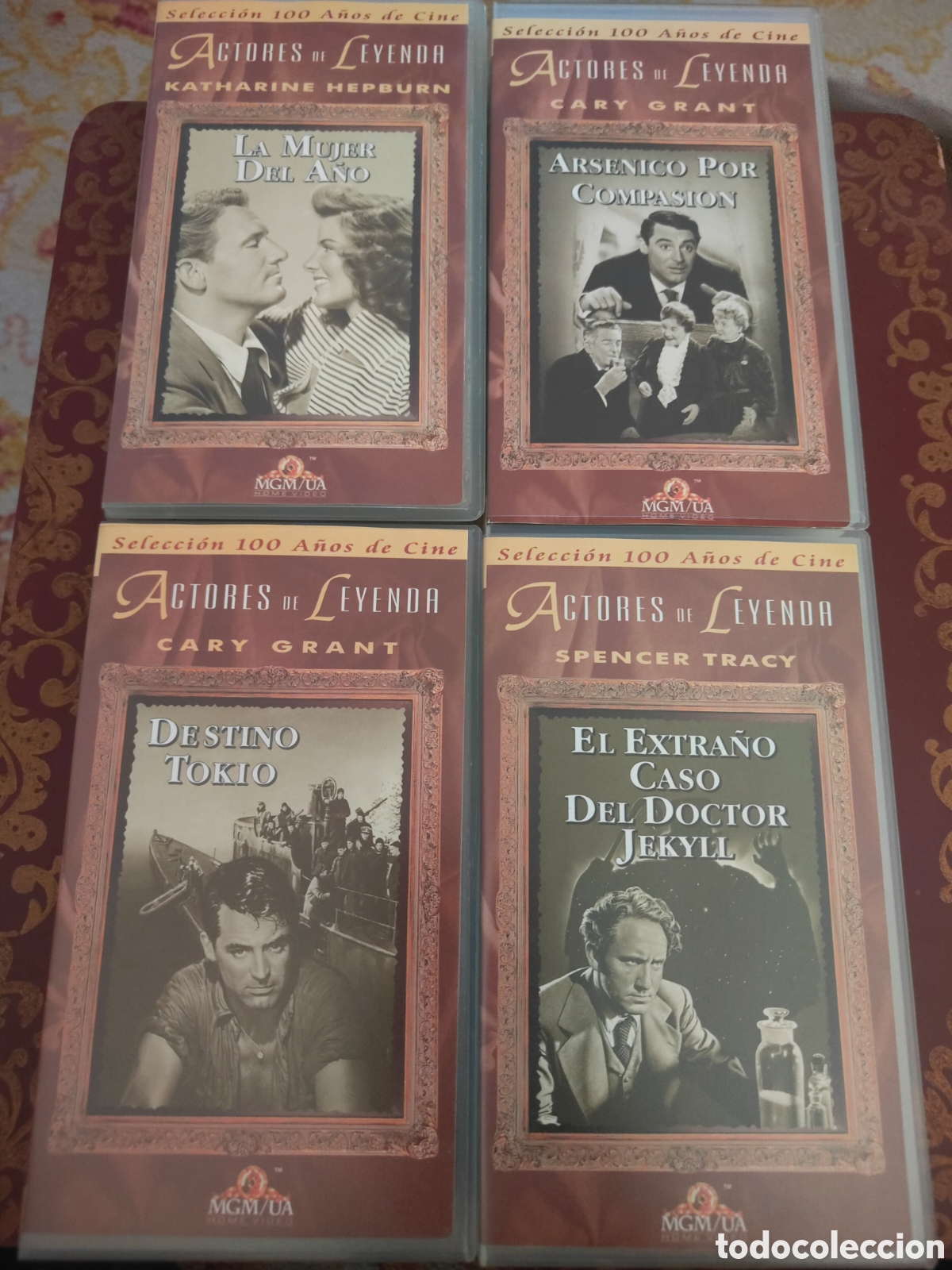 Cine: Lote 4 Peliculas VHS Cine Clasico Cary Grant Spencer Tracy Actores de Leyenda