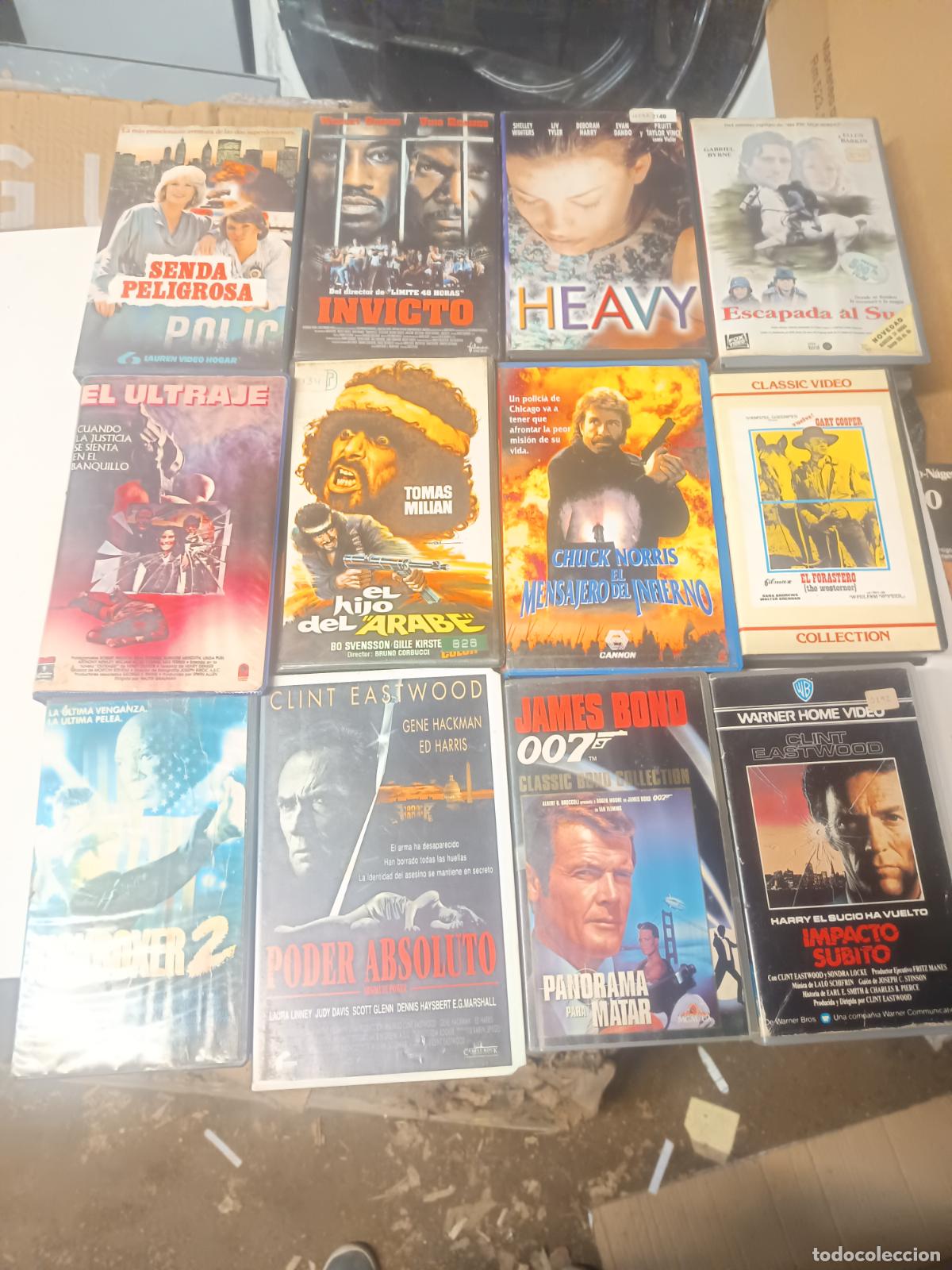 Cine: LOTE 12 PELICULAS DE CINE EN VIDEO VHS, VIDEOCLUB, A&Ntilde;OS 80-90