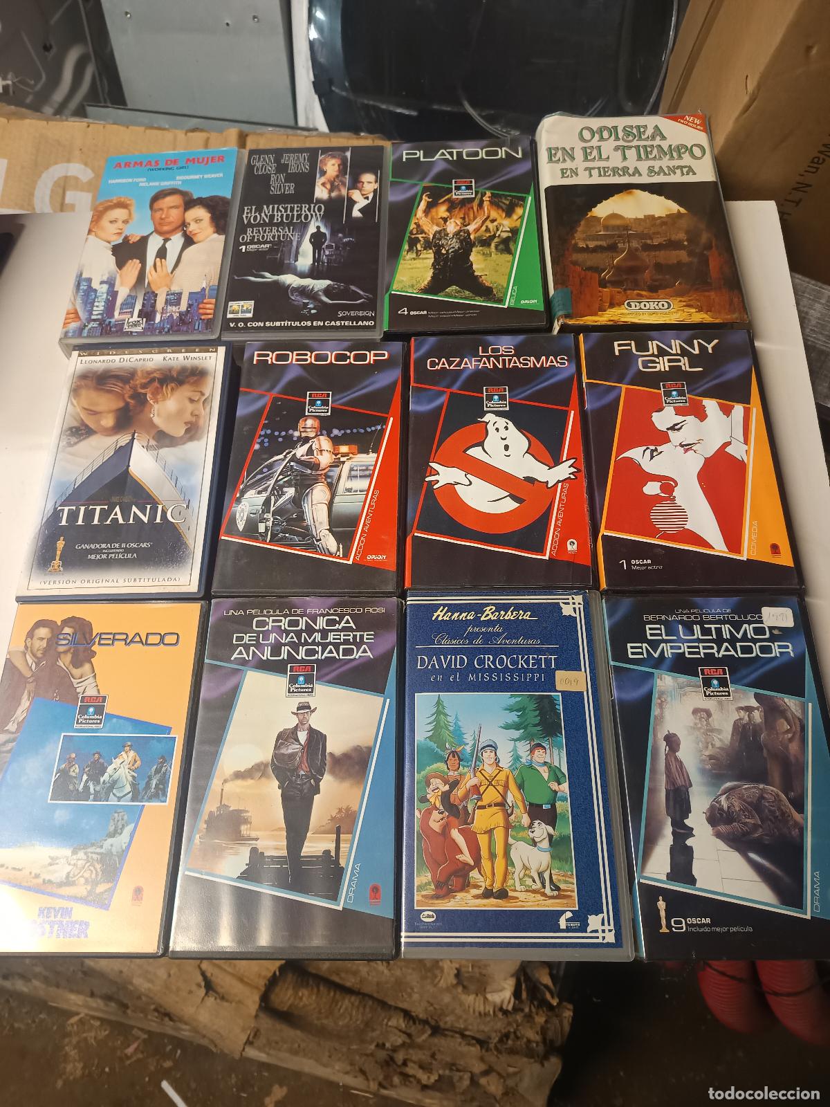 Cine: LOTE 12 PELICULAS DE CINE EN VIDEO VHS, VIDEOCLUB, A&Ntilde;OS 80-90