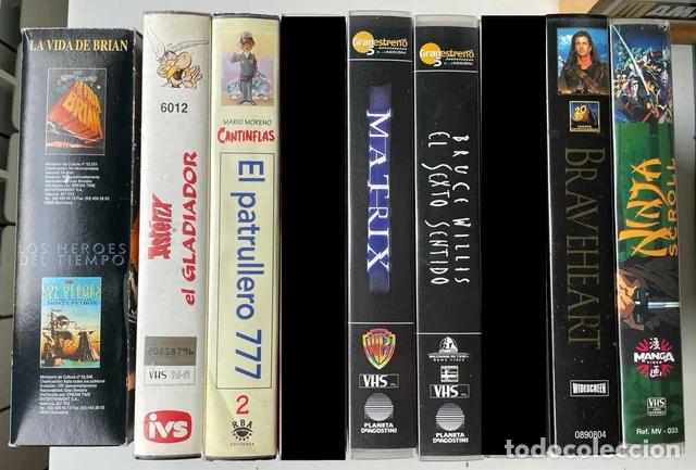 Cine: Lote 8 Pel&iacute;culas VHS