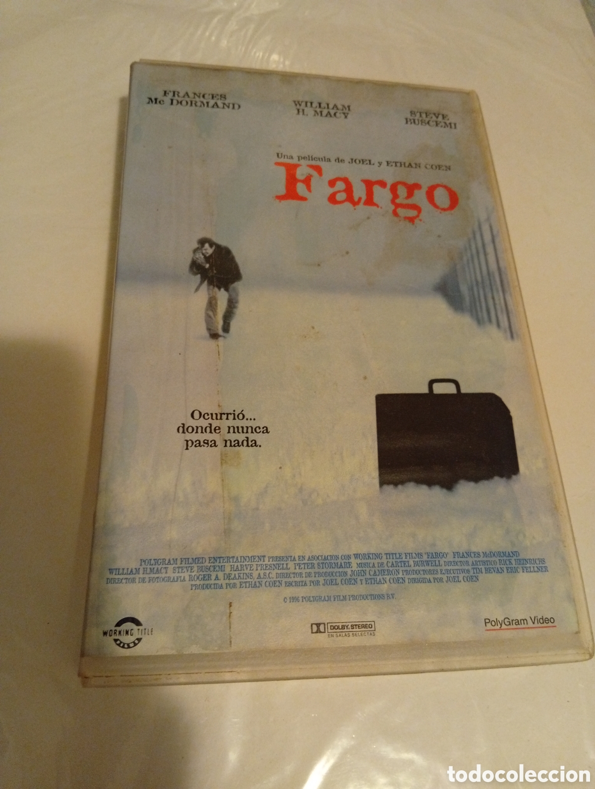 Cine: Fargo vhs pel&iacute;cula vhs