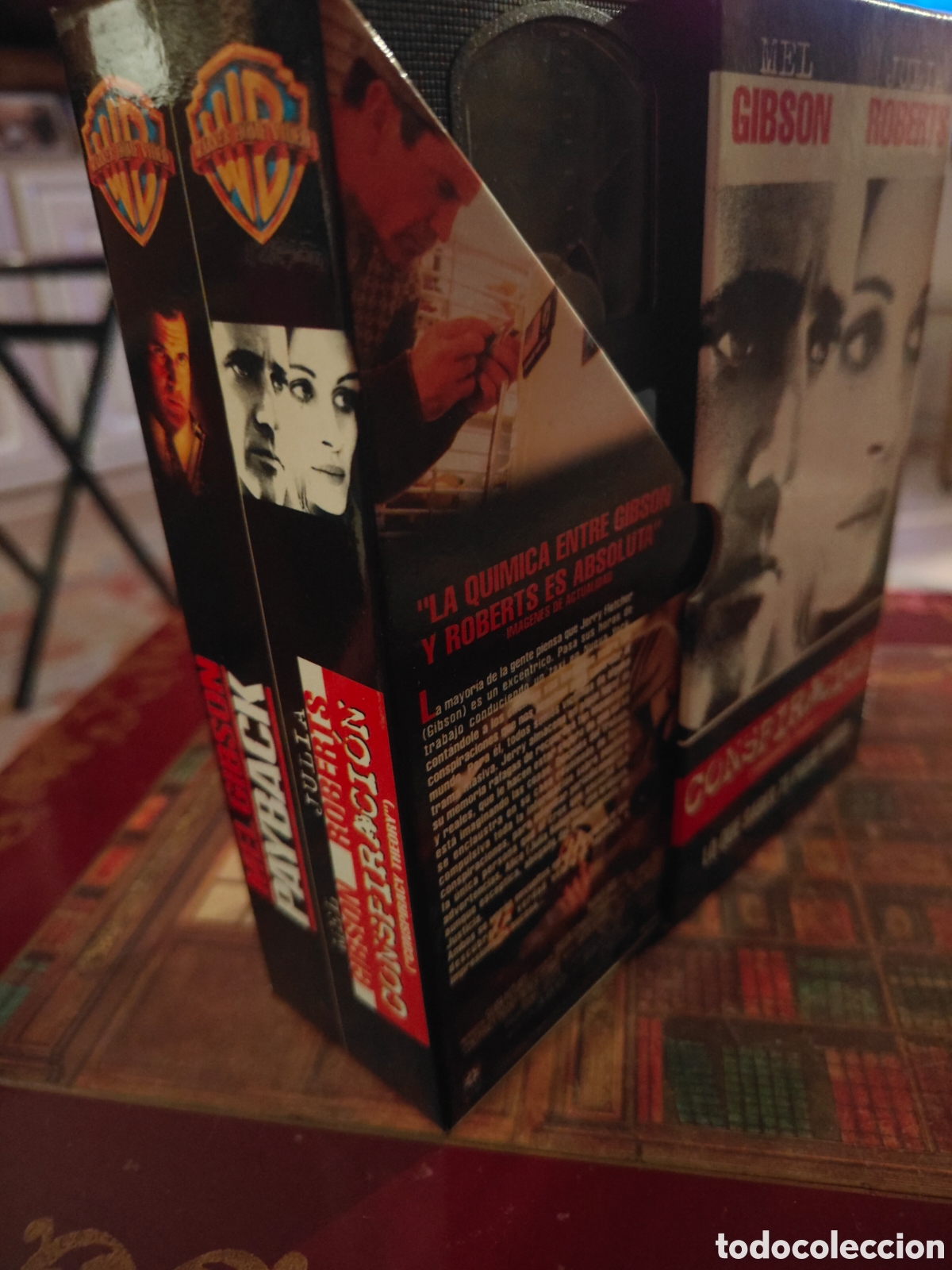 Cine: PACK COFRE VHS MEL GIBSON PAYBACK CONSPIRACION WARNER HOME VIDEO EDICION DOBLE EN FAJA DE CART&Oacute;N