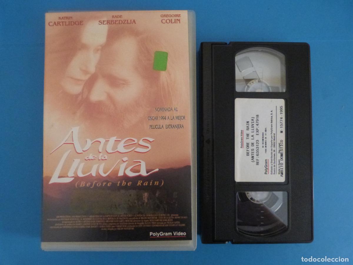 Cine: PELICULA VHS ANTES DE LA LLUVIA KATRIN CARTLIDGE 199?