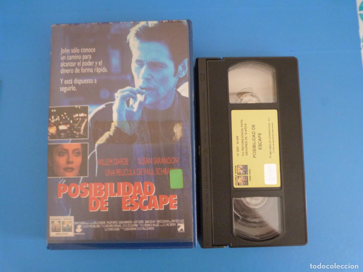 Cine: PELICULA VHS POSIBILIDAD DE ESCAPE WILLEM DAFOE SUSAN SARANDON 1995