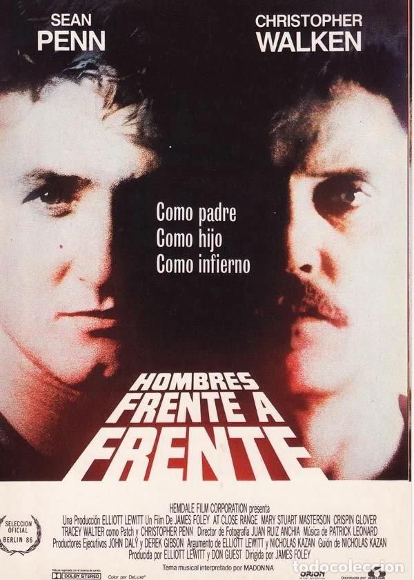 Cinema: PEL&Iacute;CULA VHS &rdquo;HOMBRES FRENTE A FRENTE&rdquo; (AT CLOSE RANGE) - SEAN PENN - CHRISTOPHER WALKEN - 1986