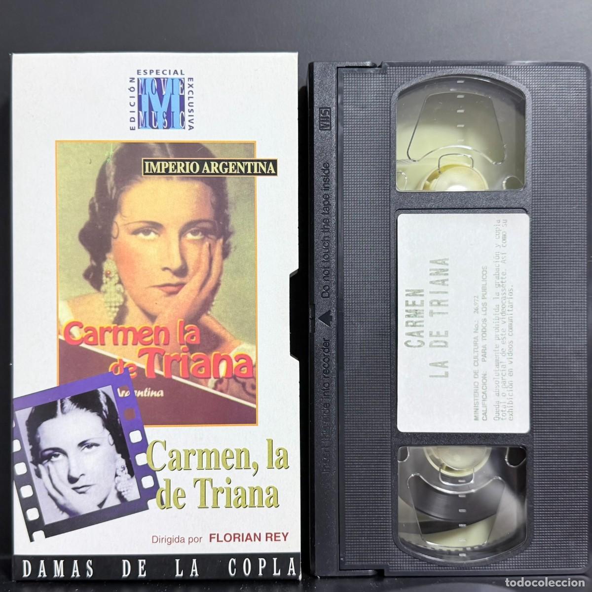 Cine: Flori&aacute;n Rey ● Carmen, la de Triana ● [VHS] card board