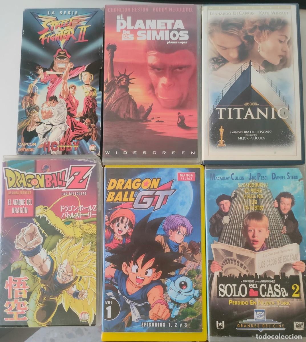 Cine: Pack Pel&iacute;culas VHS Dragon Ball + Solo en Casa 2 + Street Fighter...