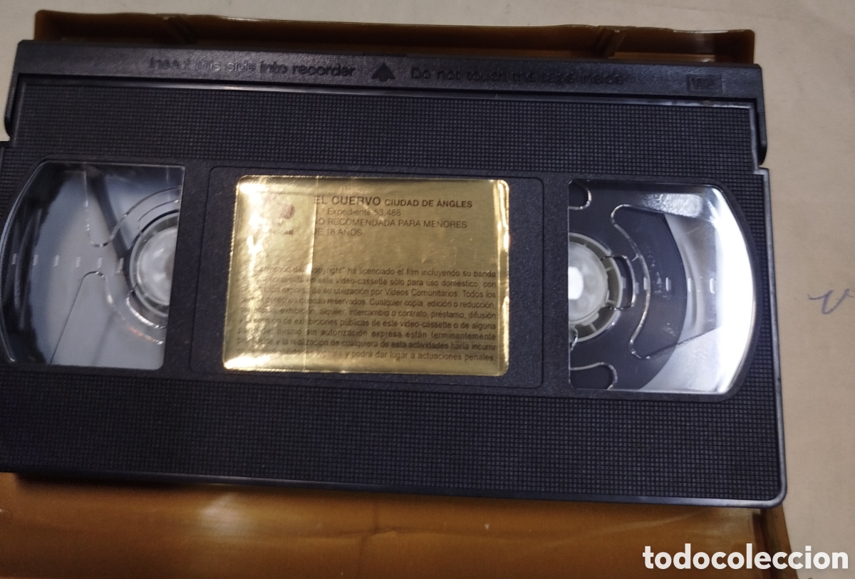 Cine: El cuervo. Ciudad de &aacute;ngeles.SOLO PELICULA. VHS