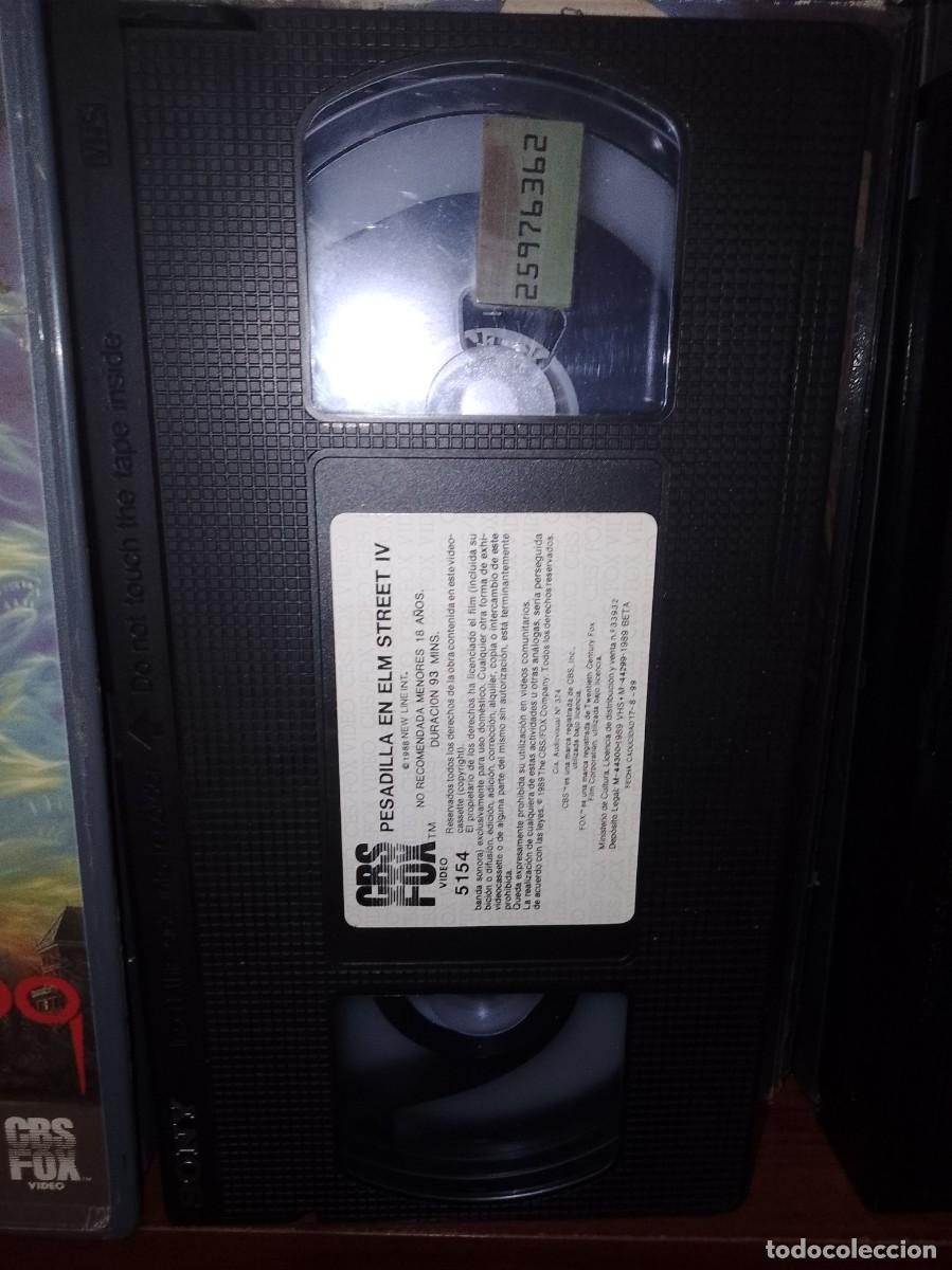 Cine: Pesadilla en Elm street vhs vhs sin caratula s&oacute;lo vhs original