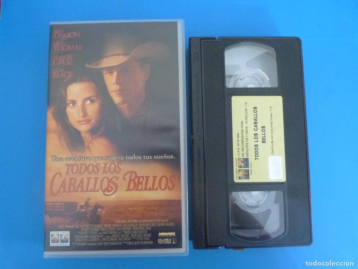 Cine: PELICULA VHS TODOS LOS CABALLOS BELLOS MATT DAMON HENRY THOMAS 2001